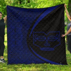 Marquesas Islands Flag Polynesian Premium Quilt  Circle Style  04 J2  Quilt